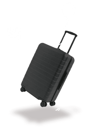 Luggage waiting at baggage claim