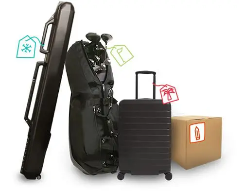 Luggage ready to ship ahead