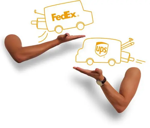 ups fedex luggage shipping