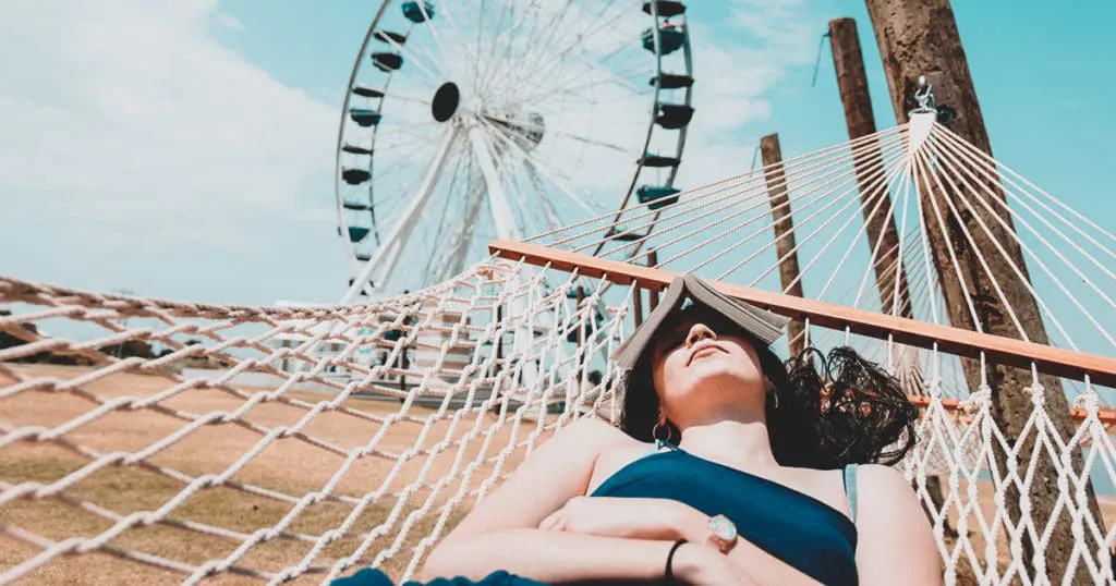 woman hammock